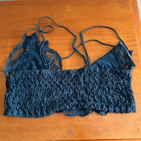 Midnight blue / teal Adella bralette - Picture 3 of 4